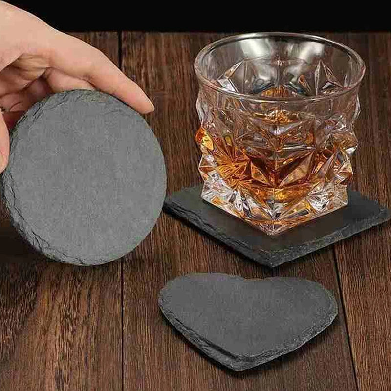 Japanese-Style Slate Coasters – Mixed Shapes