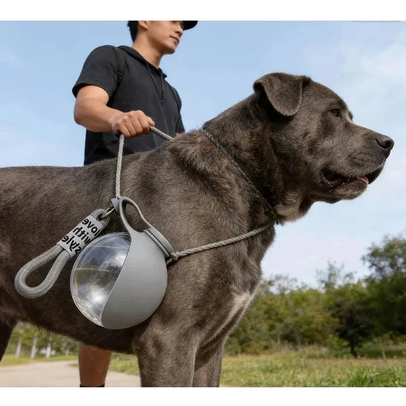 2-in-1 tragbare Trinkflasche und Napf für Hunde