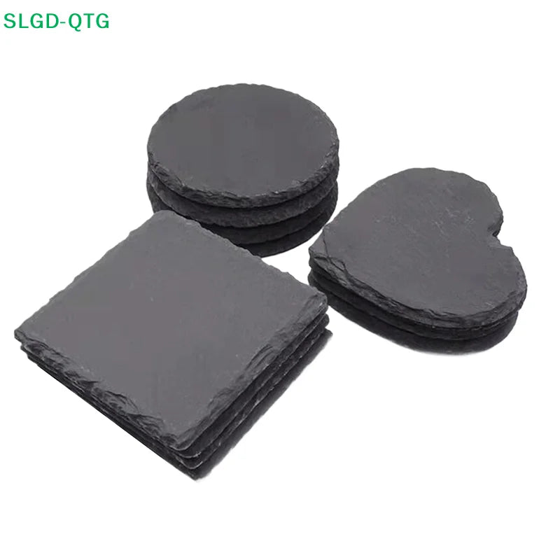 Japanese-Style Slate Coasters – Mixed Shapes