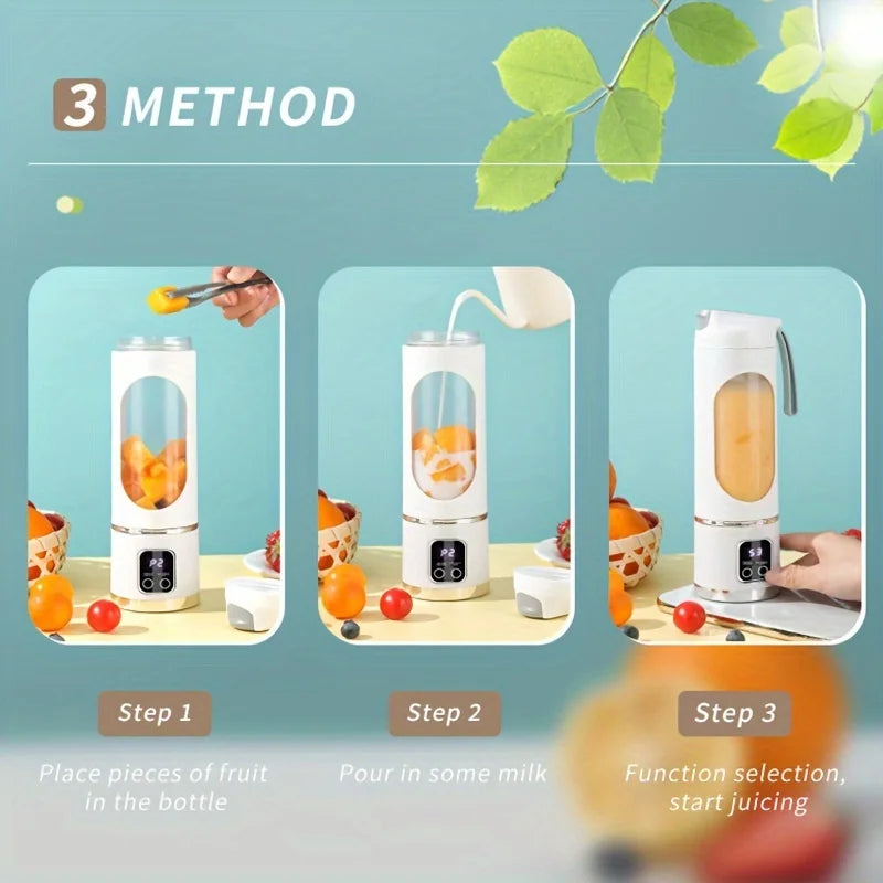 ✅ BlendGo™ Portable Blender Pro – 450ml USB Rechargeable
